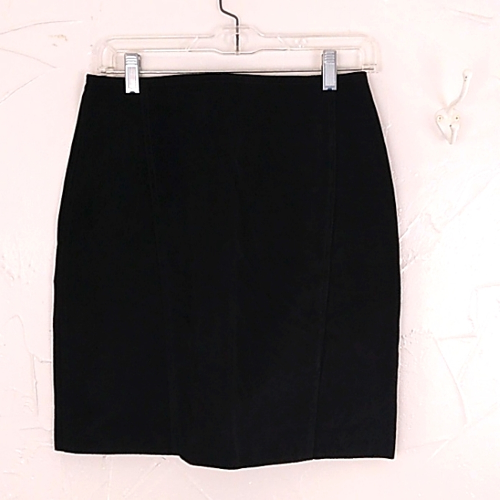 Vintage 100% Suede Leather Mini‎ Skirt Lined Size 27  Gothic Grunge